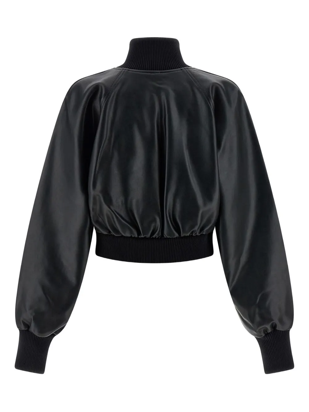 LEATHER-LOOK RIBBED-KNIT JACKET sold by Lord & Taylor product image thumbnail 3