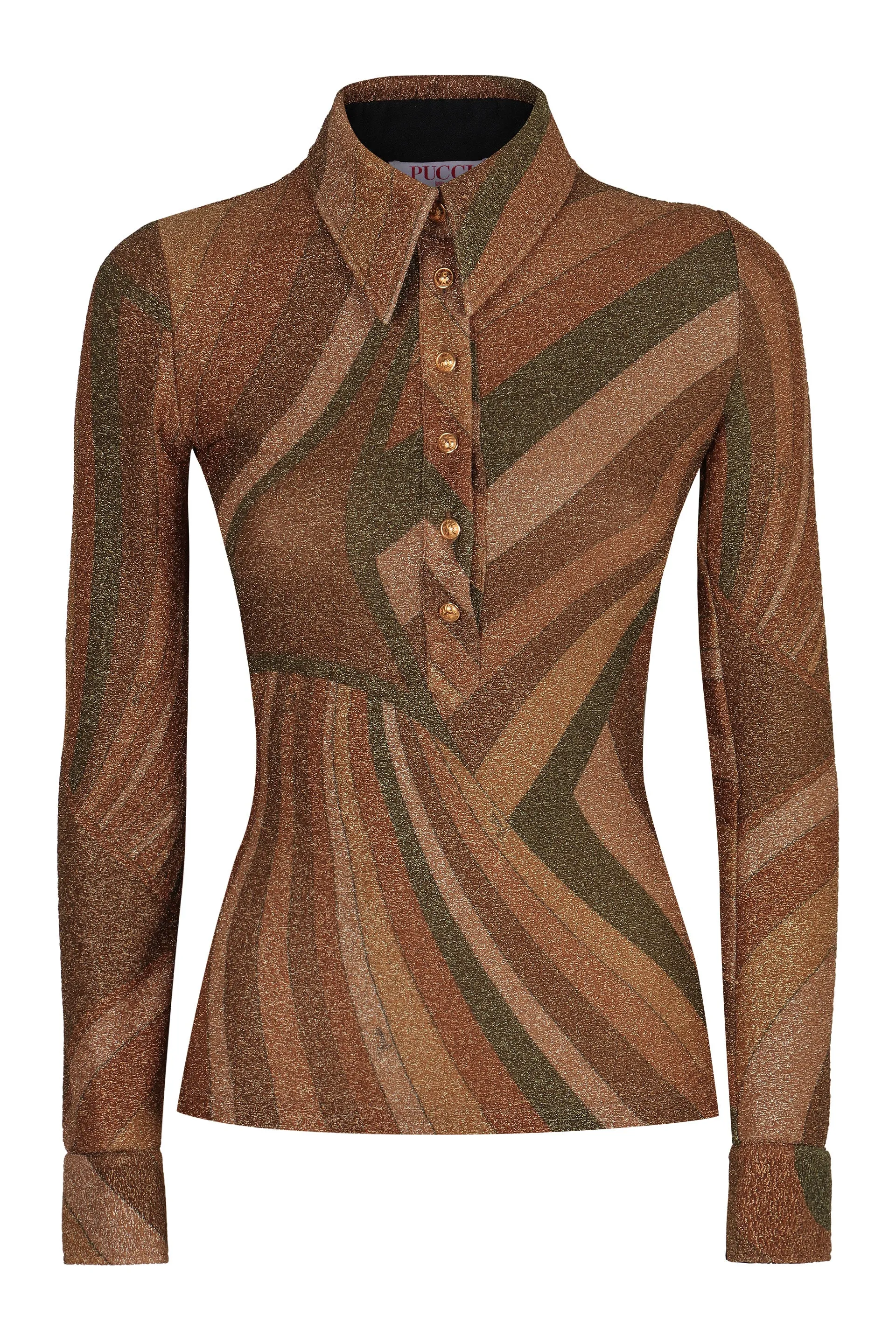 POLO IN JERSEY LAMÉ sold by Lord & Taylor