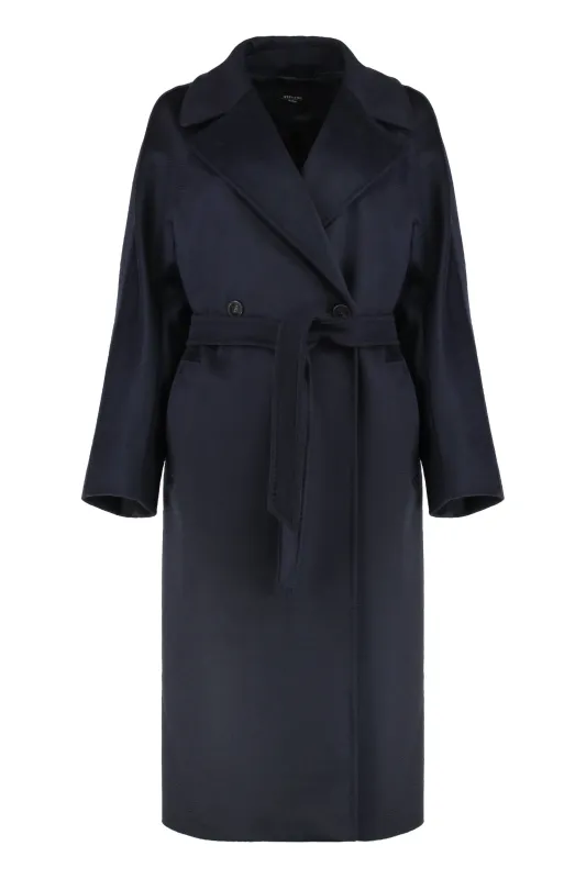 MIDI DOUBLE-BREASTED COAT IN WOOL sold by Lord & Taylor