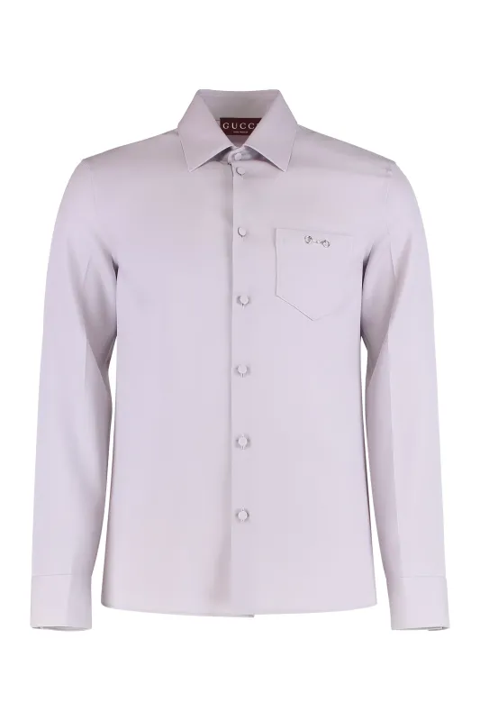 SHIRT MADE OF WOOL GABARDINE made by Gucci