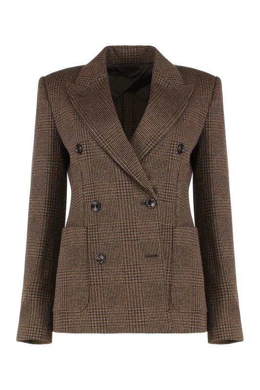 DOUBLE-BREASTED BLAZER ZULMA IN PRINCE OF WALES sold by Lord & Taylor
