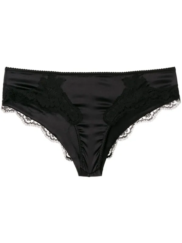 SATIN BRIEFS WITH LACE DETAILING sold by Lord & Taylor