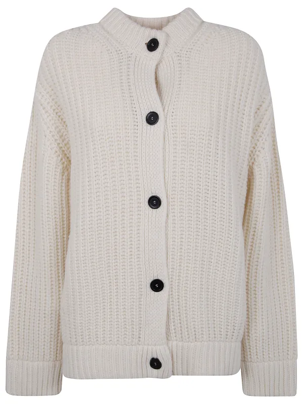 RIBBED KNIT BUTTONED CARDIGAN sold by Lord & Taylor