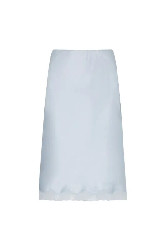 IRENE BLUE LINGERIE SKIRT made by The Row