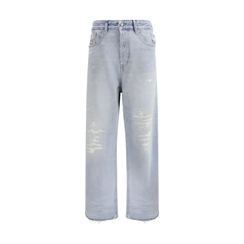 Light Blue Cotton Relaxed Fit Jeans sold by Lord & Taylor
