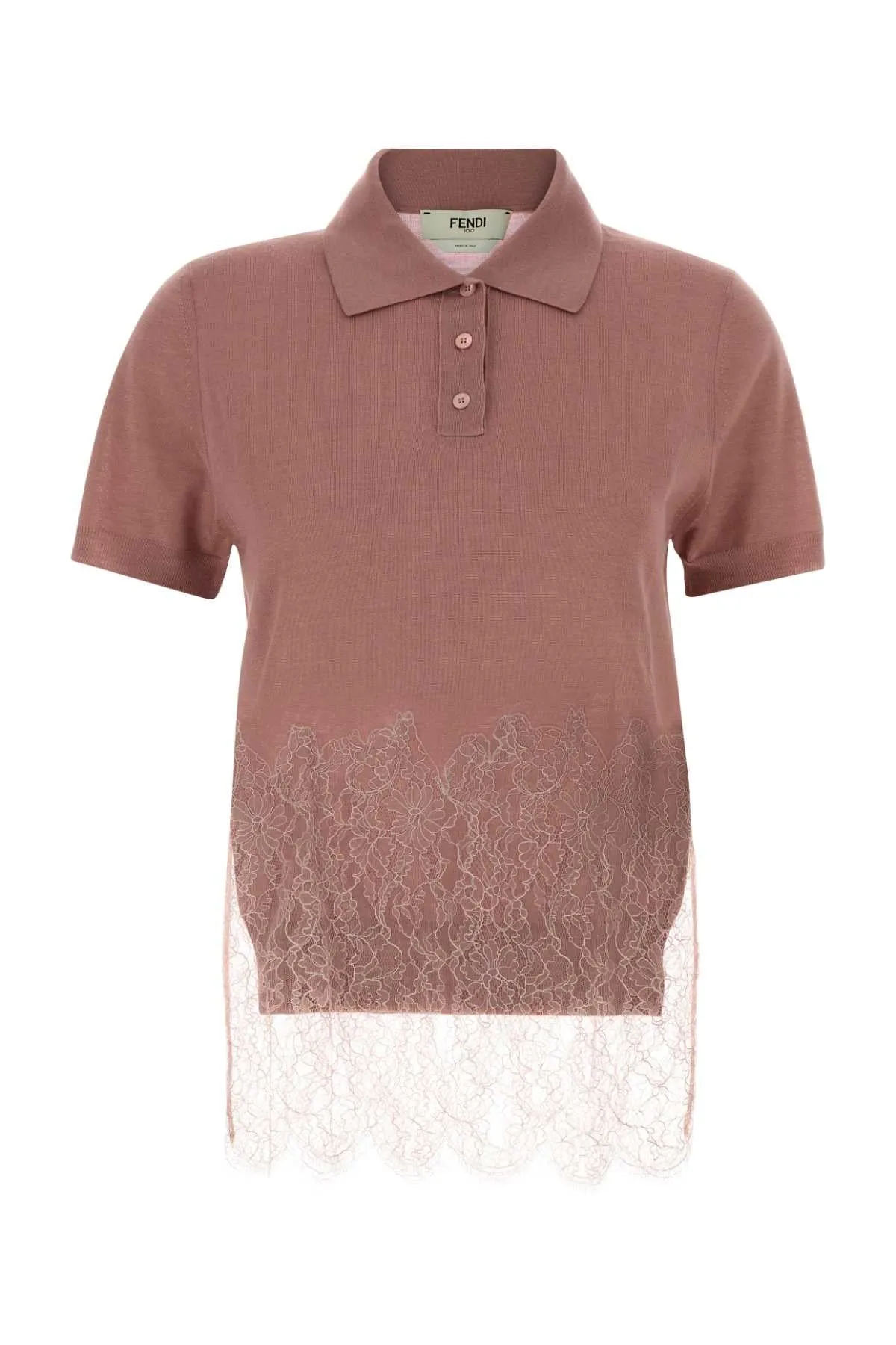 ANTIQUED PINK CASHMERE BLEND POLO SHIRT sold by Lord & Taylor