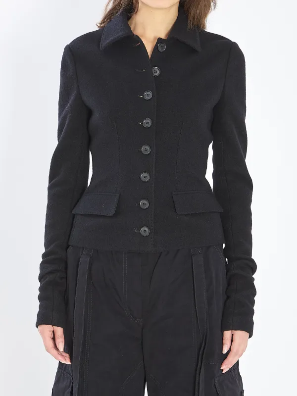 BLACK WOOL BLAZER sold by Lord & Taylor