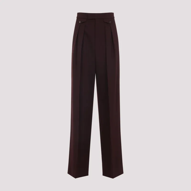 DARK PURPLE WOOL PANTS sold by Lord & Taylor