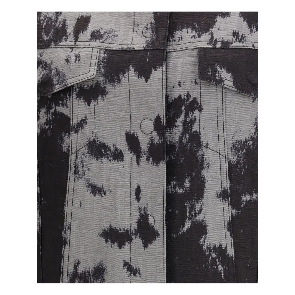 Black Cotton Denim Jacket sold by Lord & Taylor product image thumbnail 3