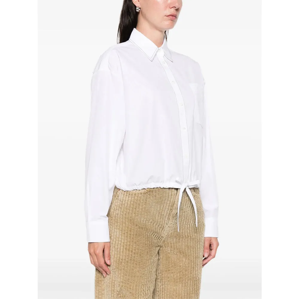 White Cotton Shirt with Button Fastening sold by Lord & Taylor product image thumbnail 4