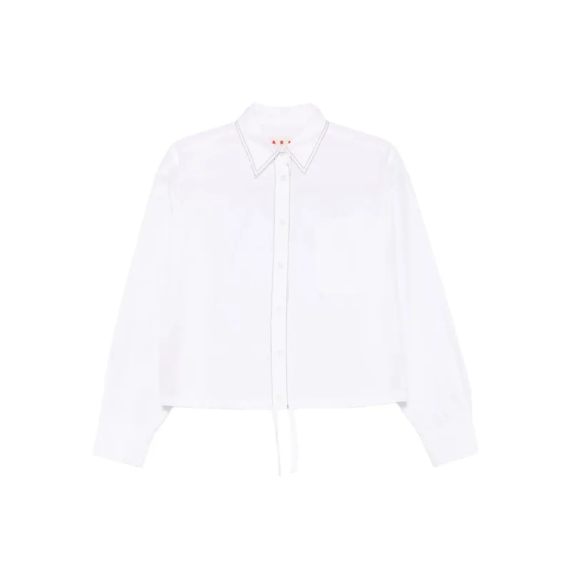 White Cotton Shirt with Button Fastening sold by Lord & Taylor