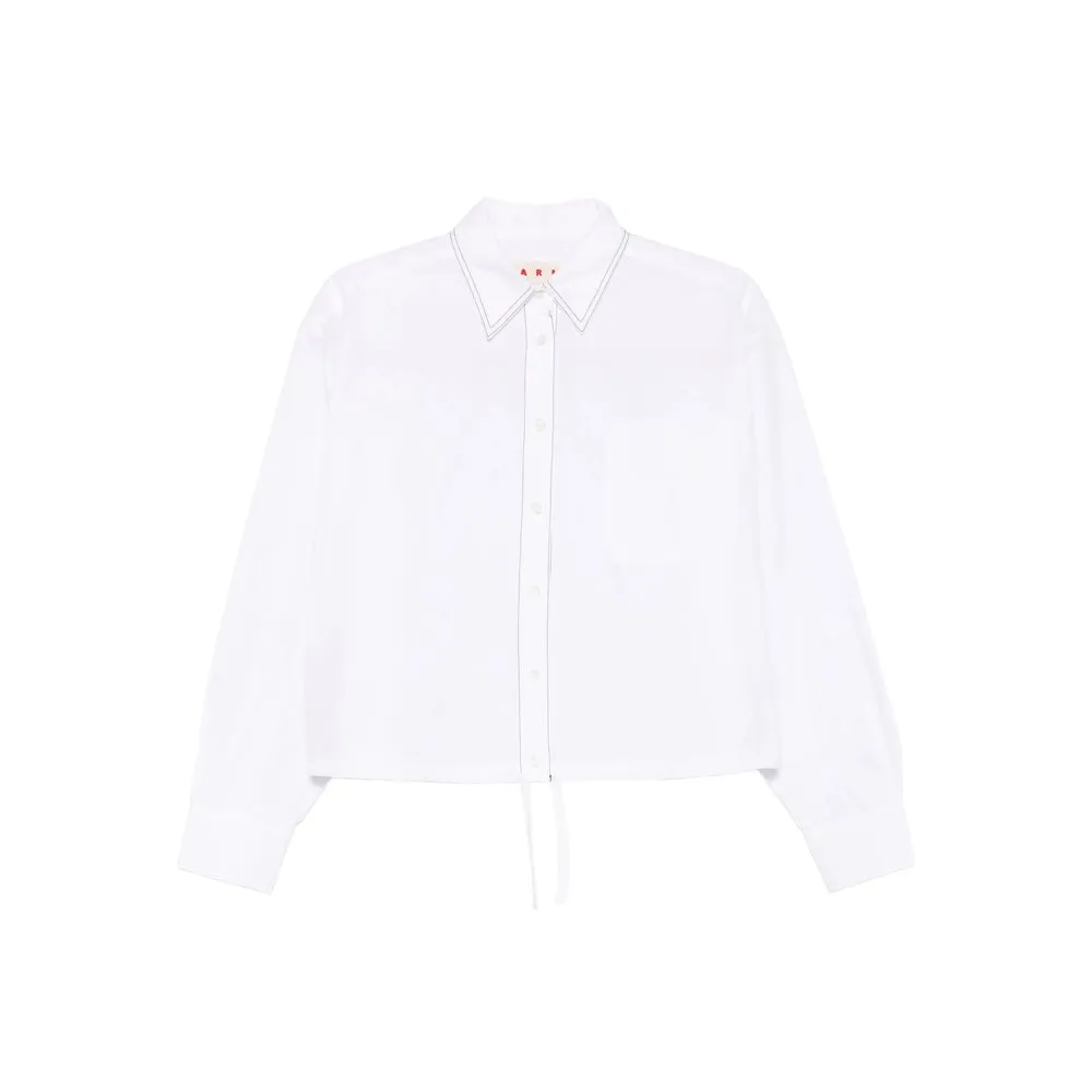 White Cotton Shirt with Button Fastening sold by Lord & Taylor