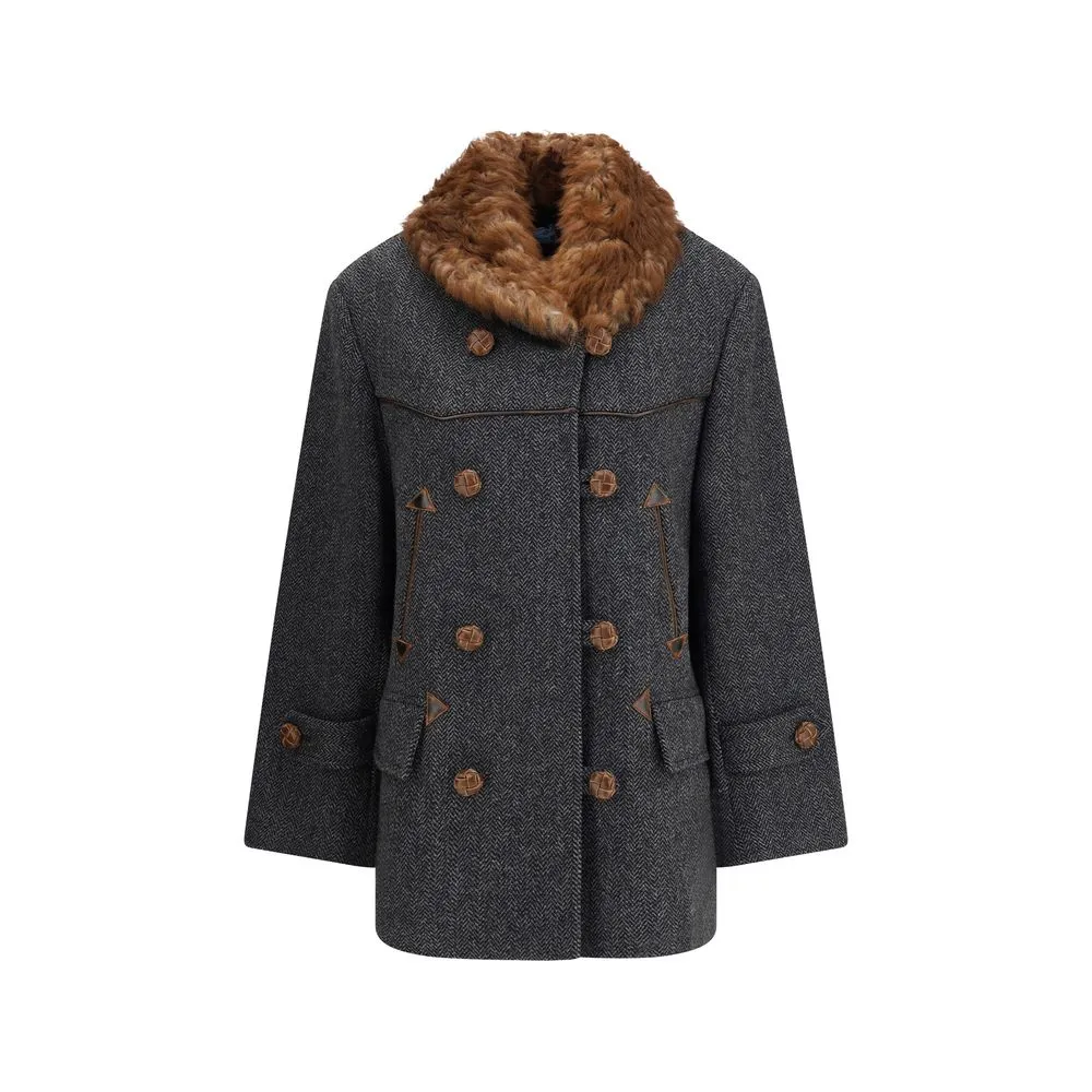 Gray Fleece Wool Coat sold by Lord & Taylor