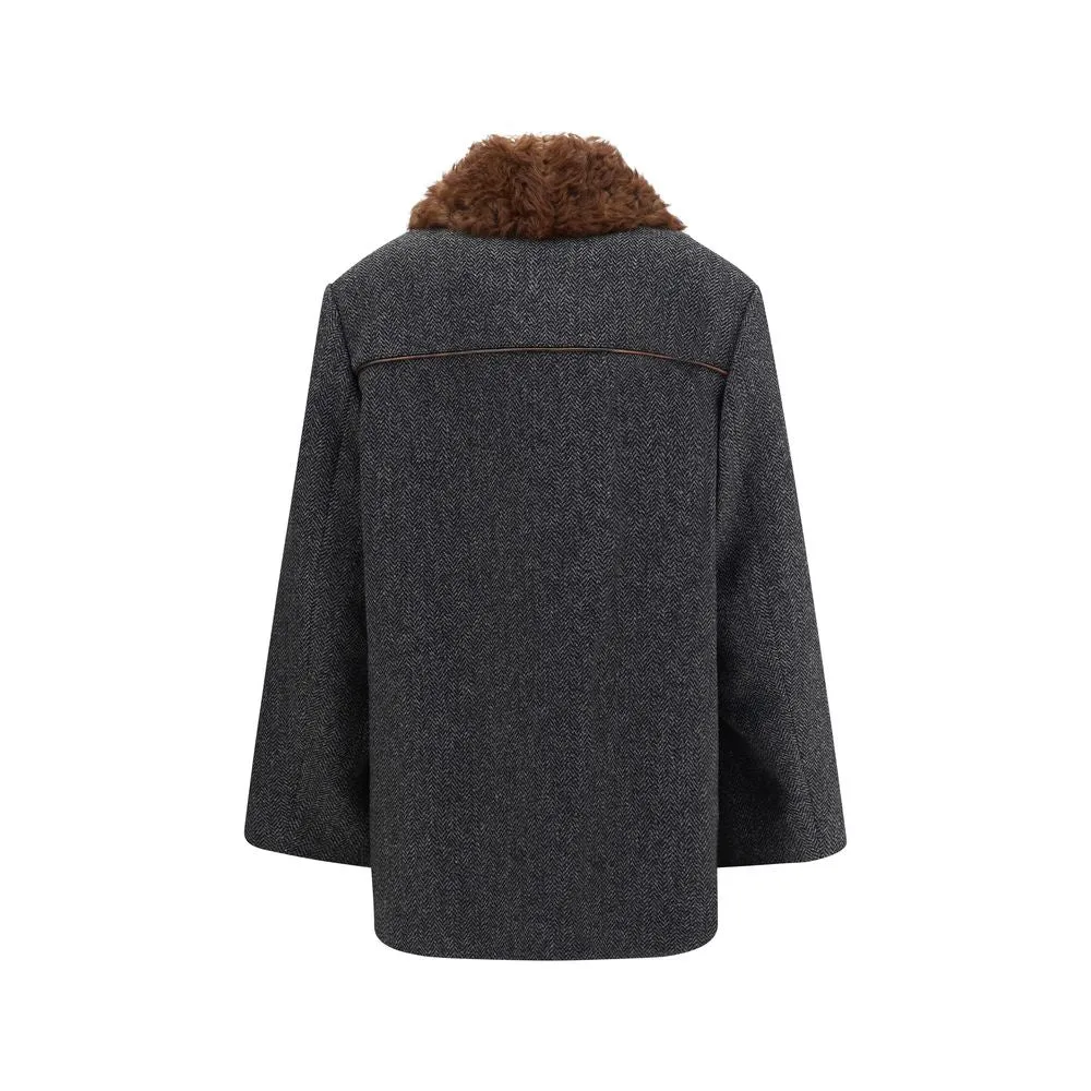Gray Fleece Wool Coat sold by Lord & Taylor product image thumbnail 2