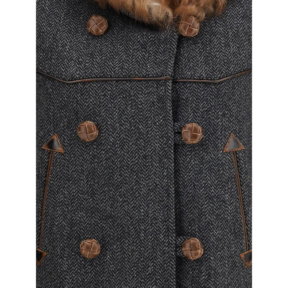 Gray Fleece Wool Coat sold by Lord & Taylor product image thumbnail 3