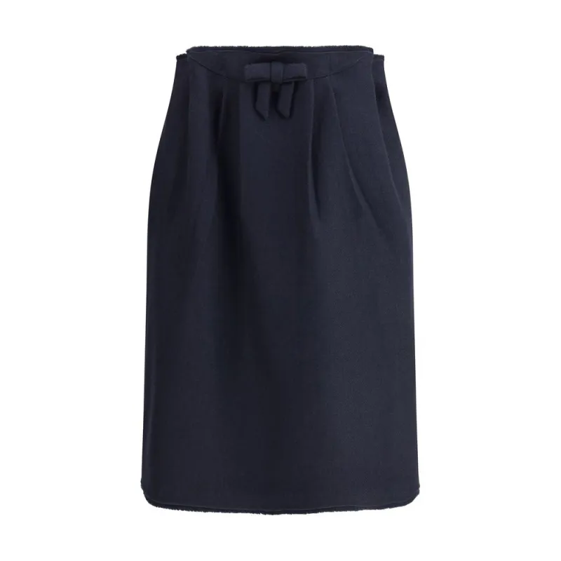 Blue Fleece Wool Midi Skirt sold by Lord & Taylor