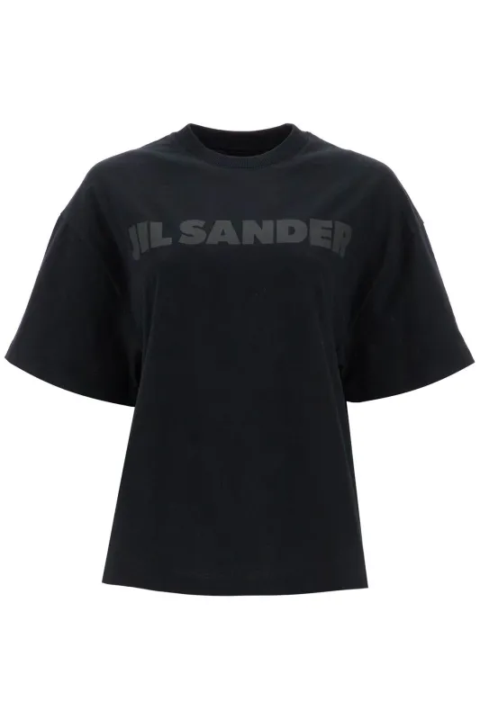 BLACK COTTON T-SHIRT made by Jil Sander