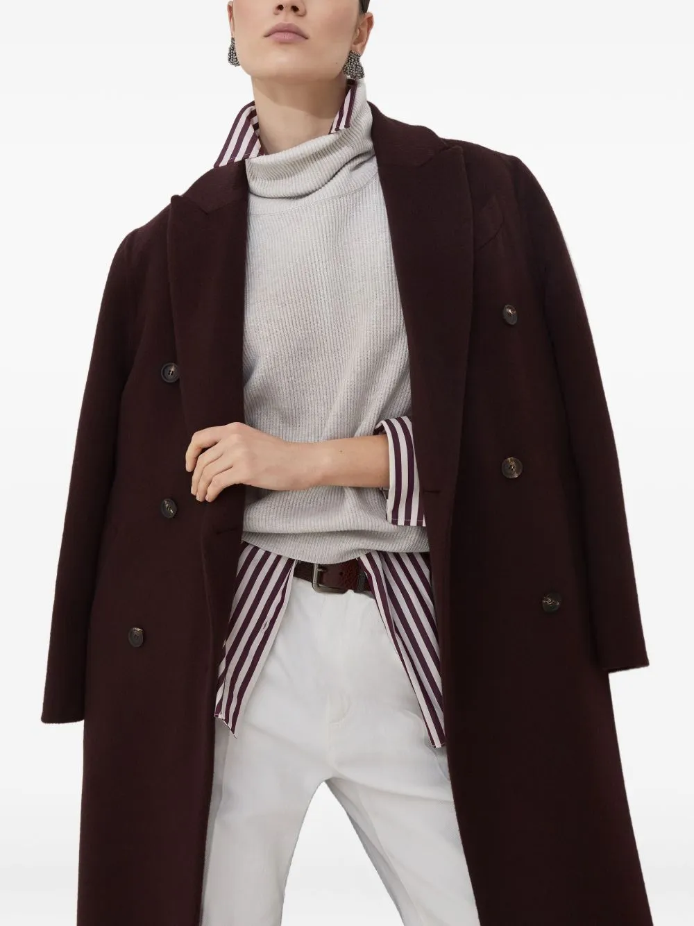DOUBLE-BREASTED CASHMERE COAT sold by Lord & Taylor product image thumbnail 2