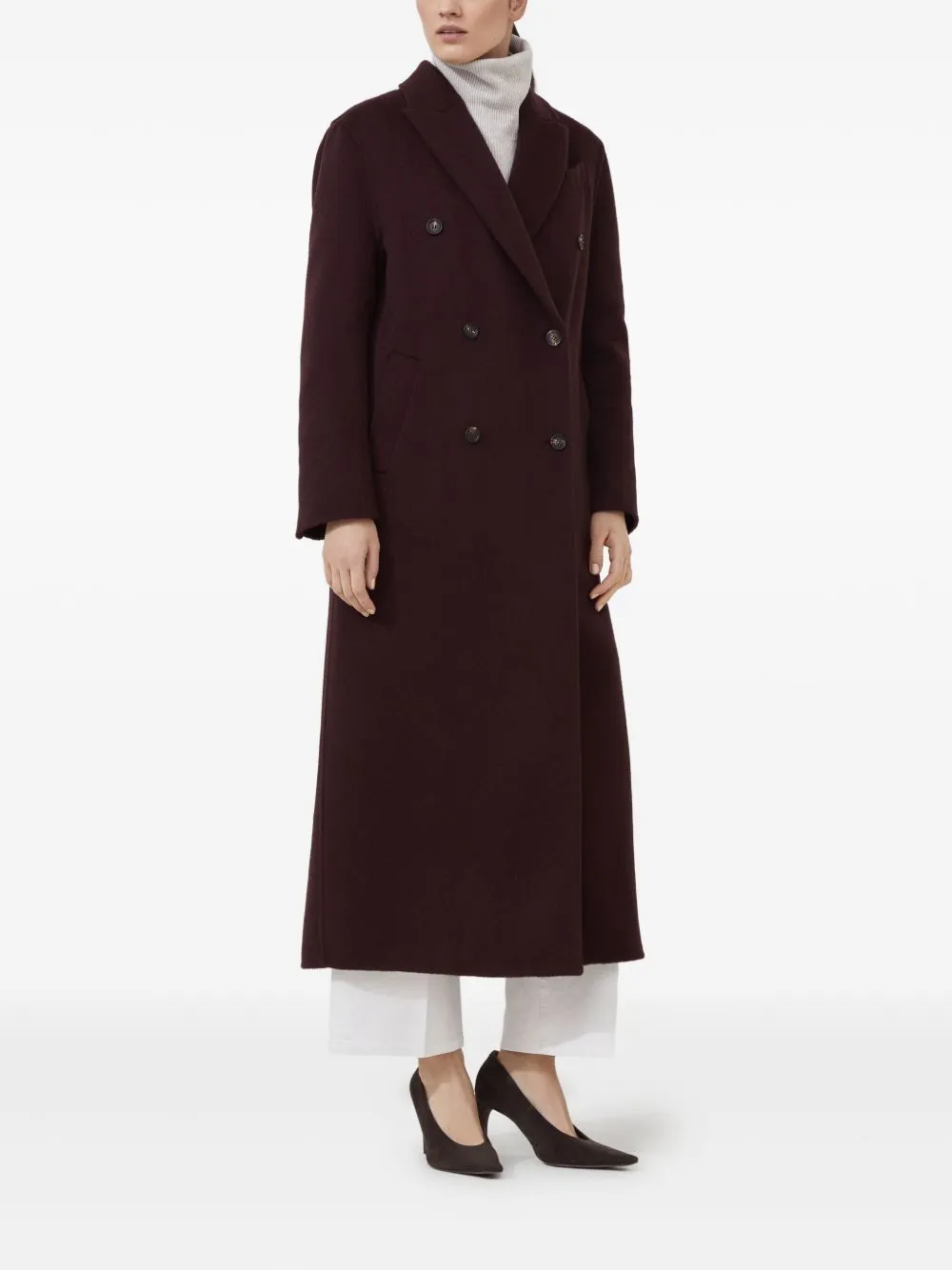 DOUBLE-BREASTED CASHMERE COAT sold by Lord & Taylor product image thumbnail 4