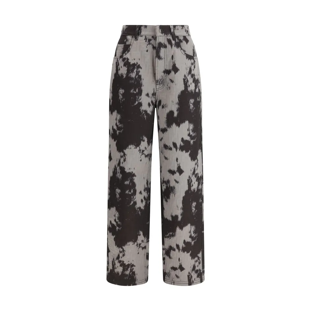 Black Cotton Straight-Leg Jeans sold by Lord & Taylor