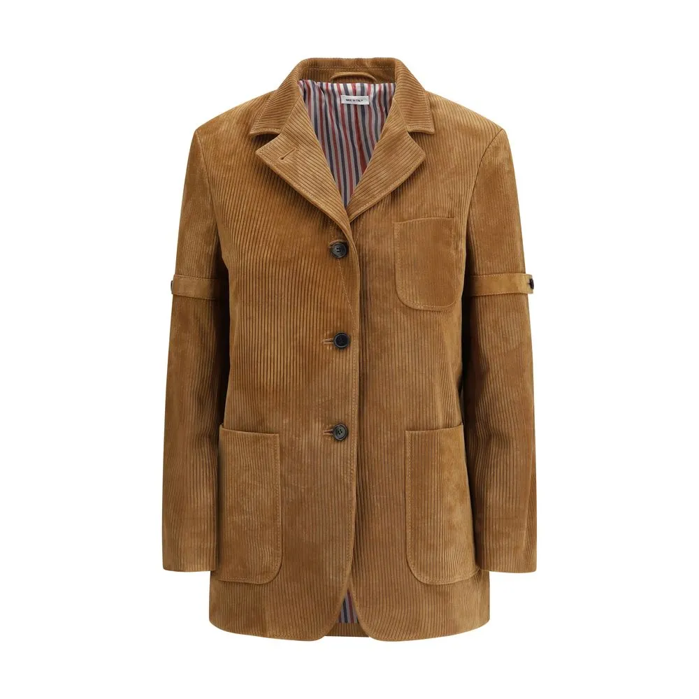 Beige Calf Leather Bos Taurus Coat sold by Lord & Taylor