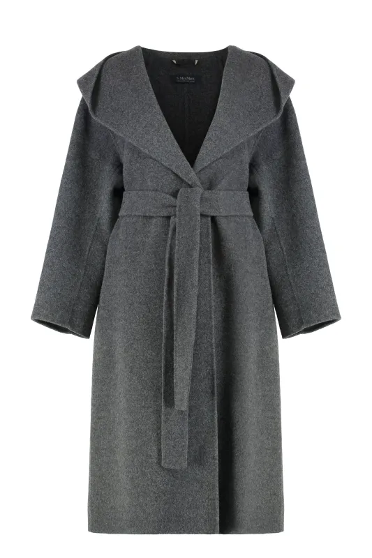 COAT WITH HOOD MADE OF WOOL AND CASHMERE sold by Lord & Taylor