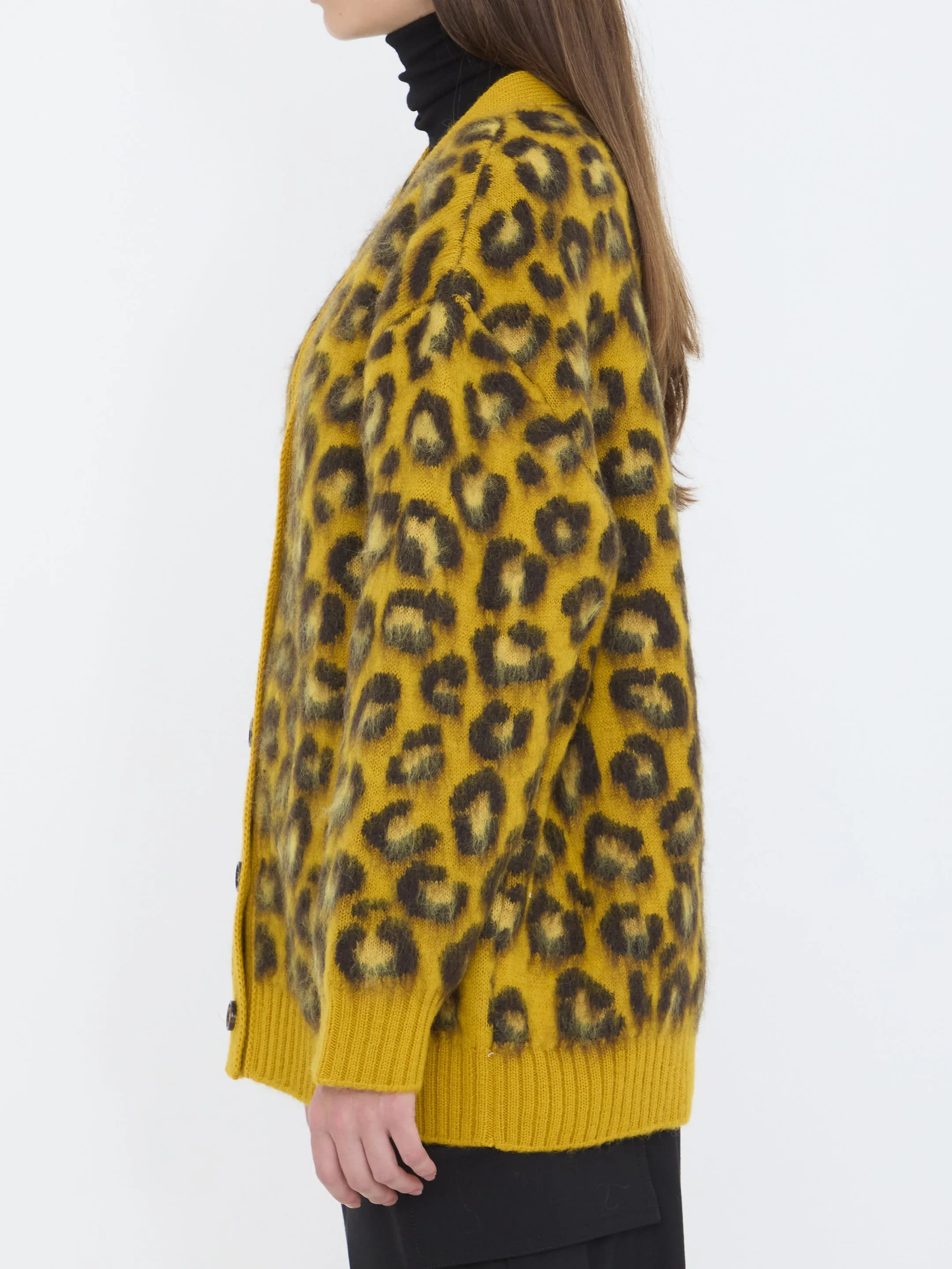 LEOPARD JACQUARD CARDIGAN sold by Lord & Taylor product image thumbnail 3