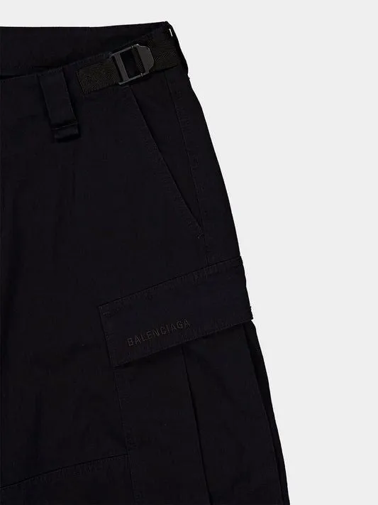 BLACK COTTON CARGO PANTS sold by Lord & Taylor product image thumbnail 3