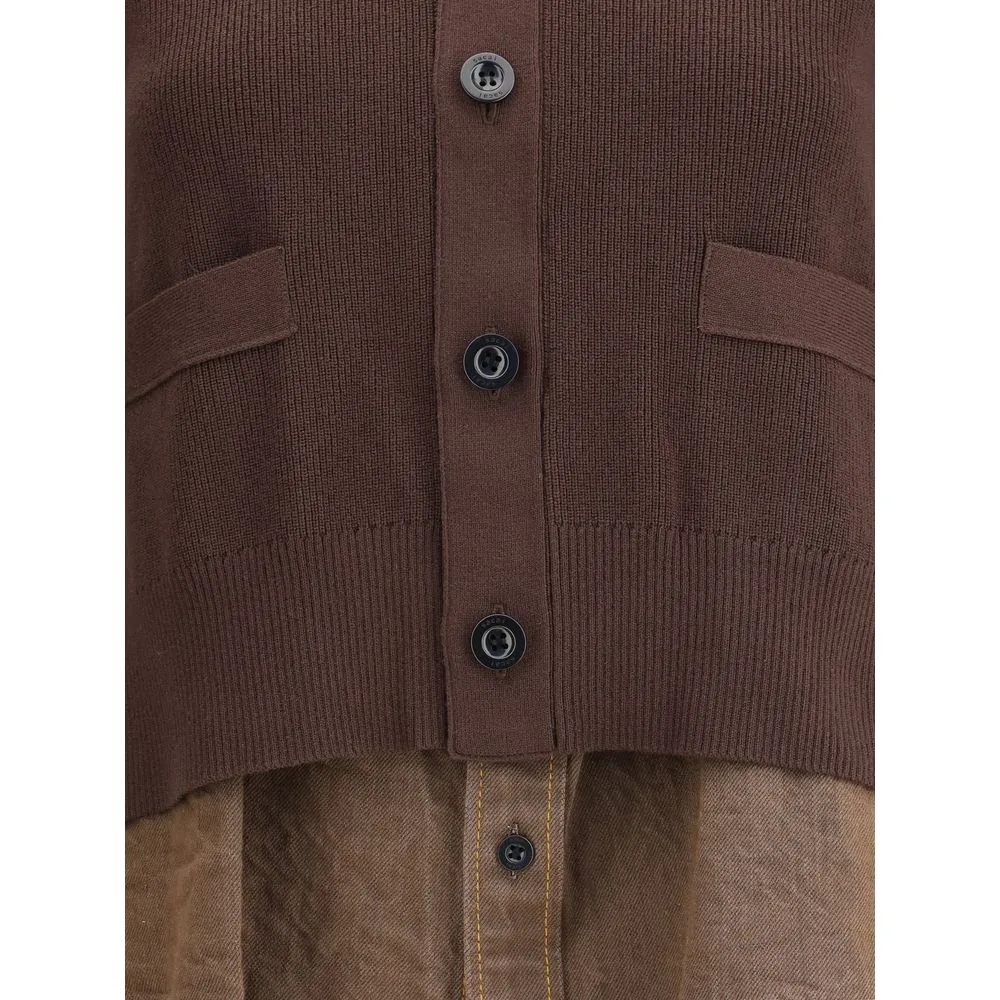 Brown Cotton Cardigan sold by Lord & Taylor product image thumbnail 3
