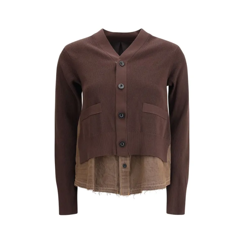 Brown Cotton Cardigan sold by Lord & Taylor