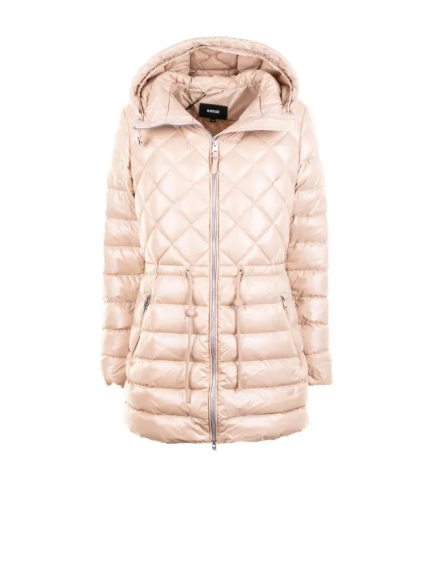 LIGHT CAMEL QUILTED JACKET WITH ZIP AND HOOD sold by Lord & Taylor