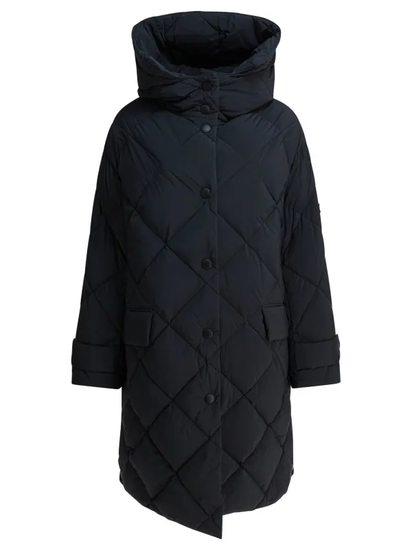 BLACK POLYESTER NYLON DOWN JACKET sold by Lord & Taylor