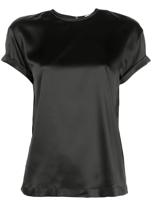 SILK RELAXED T-SHIRT made by Brunello Cucinelli