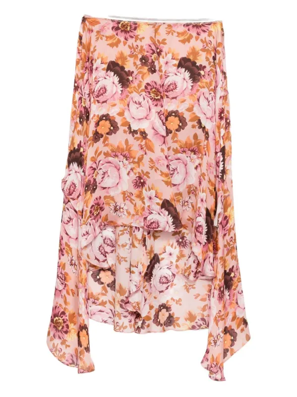 SILK PRINTED SKIRT sold by Lord & Taylor