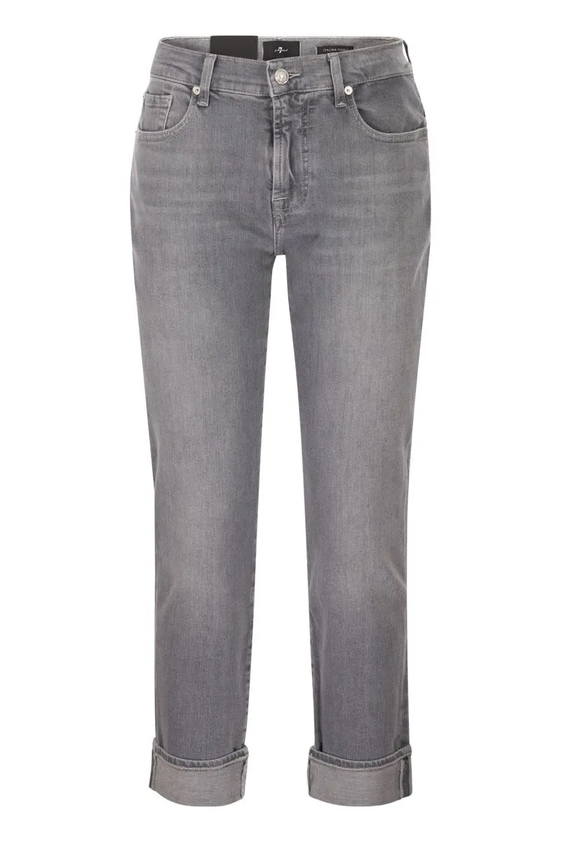 RELAXED SKINNY - MEDIUM WAIST BOYFRIEND JEANS sold by Lord & Taylor