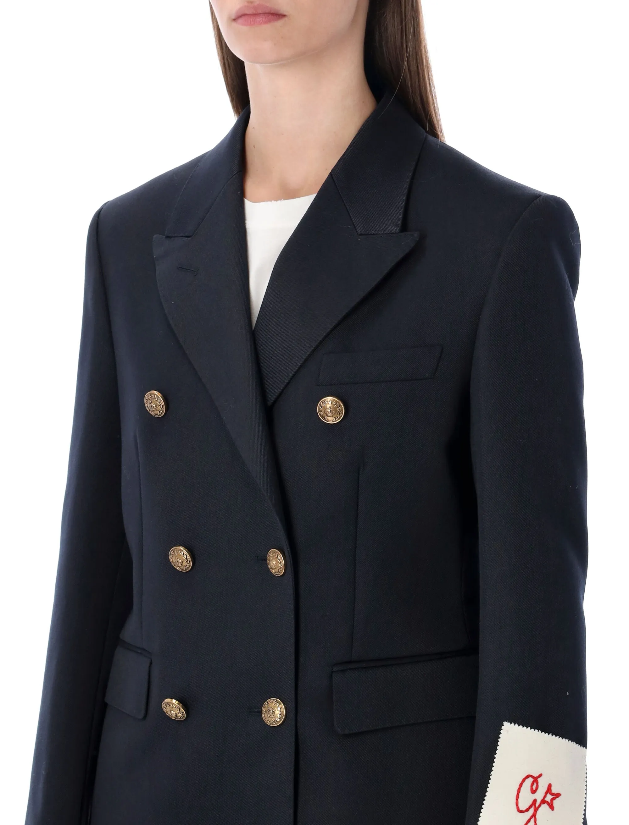 GOLDEN GOOSE DARK BLUE DOUBLE-BREASTED BLAZER WITH GOLD BUTTONS sold by Lord & Taylor product image thumbnail 3