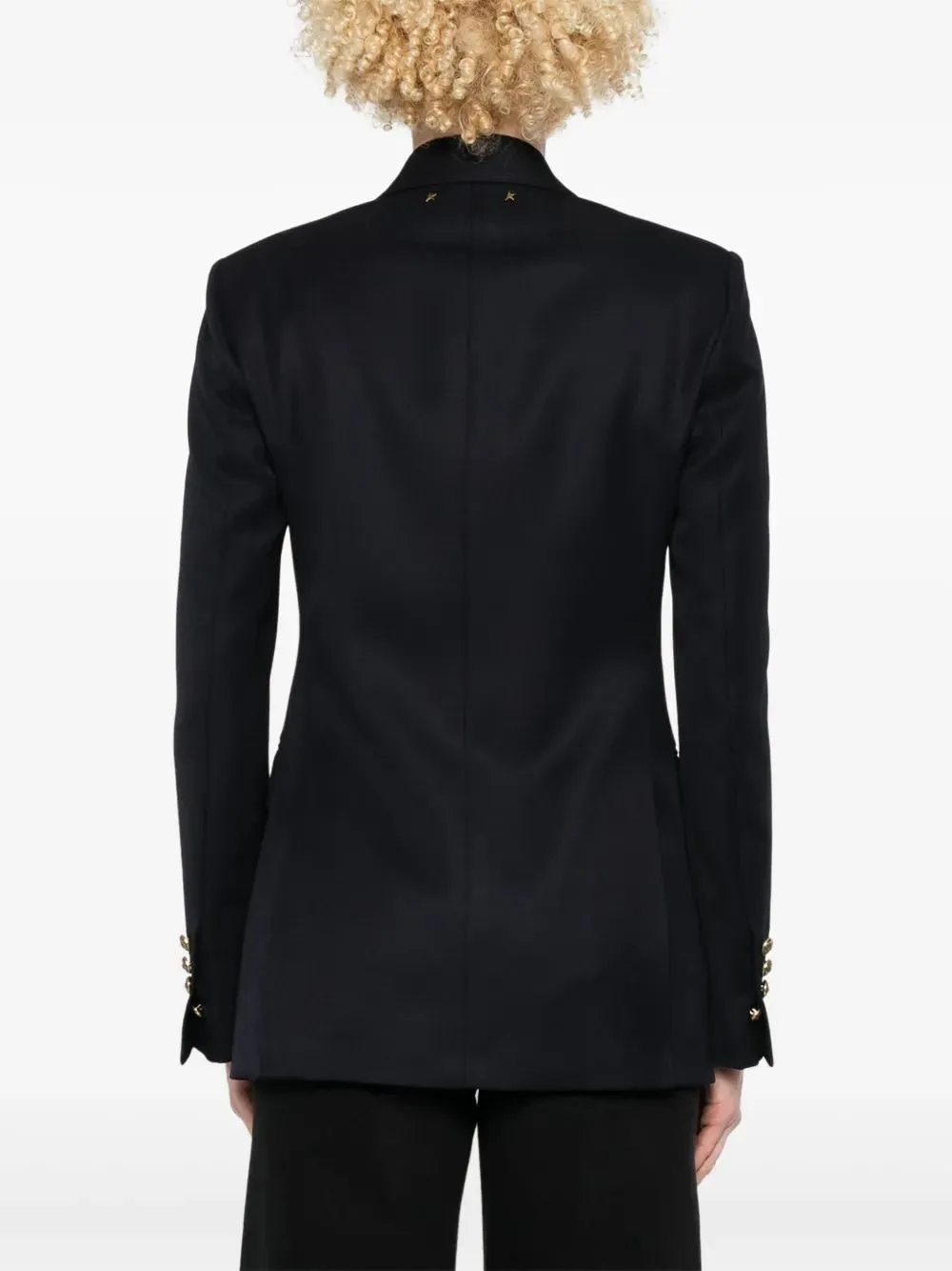 GOLDEN GOOSE DARK BLUE DOUBLE-BREASTED BLAZER WITH GOLD BUTTONS sold by Lord & Taylor product image thumbnail 4