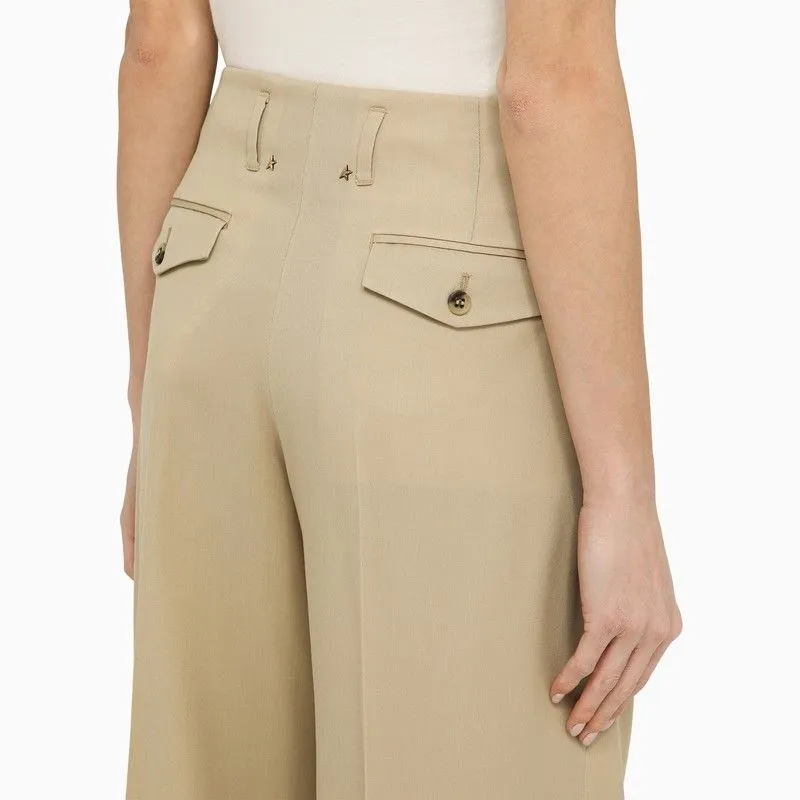 GOLDEN GOOSE SAND WOOL GABARDINE HIGH-WAIST PANTS sold by Lord & Taylor product image thumbnail 5