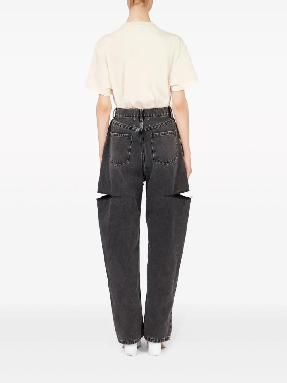 HIGH-WAIST WIDE-LEG JEANS sold by Lord & Taylor product image thumbnail 3