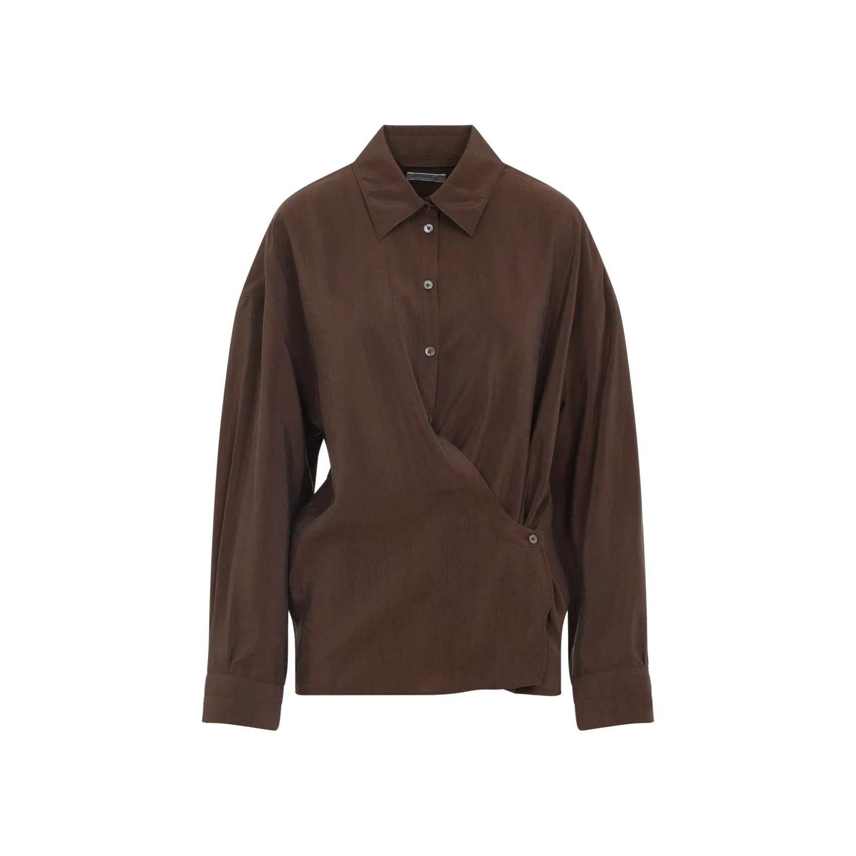 CHOCOLATE SILK BLEND SHIRT sold by Lord & Taylor