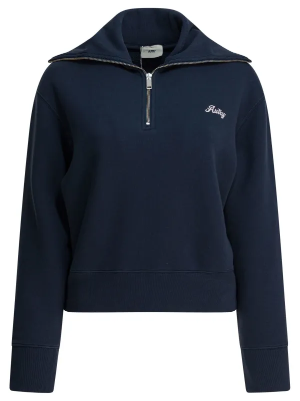 SWEATSHIRT WITH HALF ZIPPER AND CLUB LOGO sold by Lord & Taylor