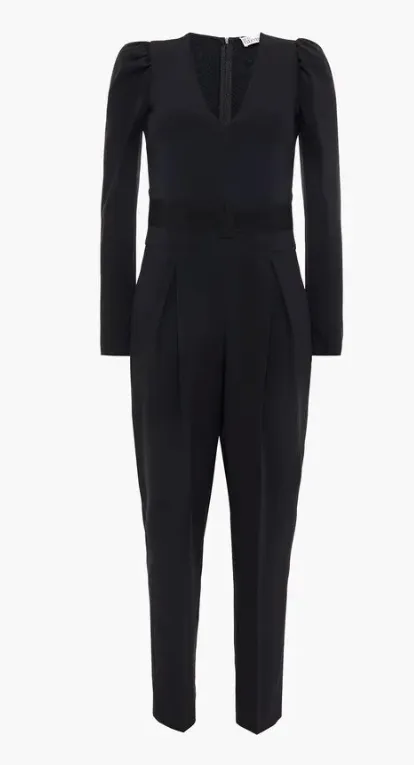 Pleated stretch-crepe jumpsuit sold by Lord & Taylor product image thumbnail 2