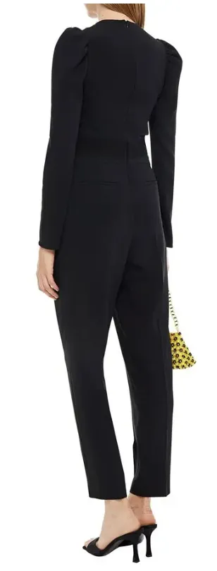 Pleated stretch-crepe jumpsuit sold by Lord & Taylor product image thumbnail 3