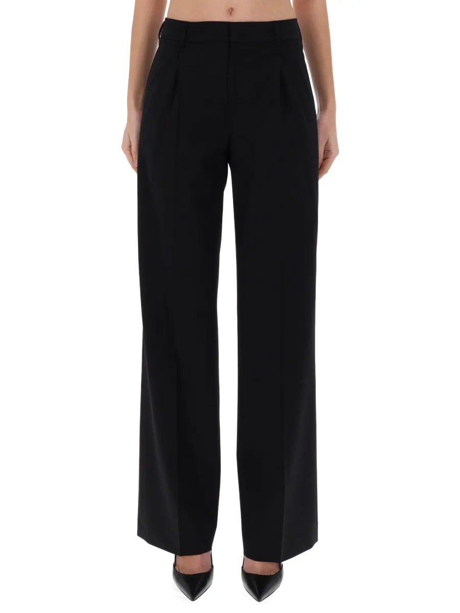 BLACK VIRGIN WOOL TROUSERS sold by Lord & Taylor