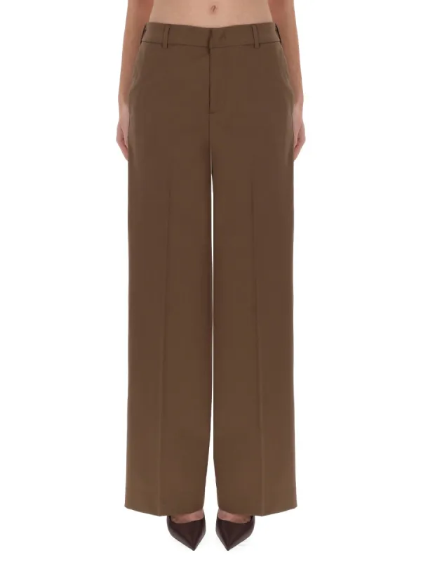 BROWN VIRGIN WOOL TROUSERS sold by Lord & Taylor