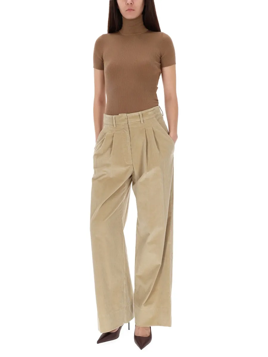 BEIGE COTTON BLEND TROUSERS sold by Lord & Taylor product image thumbnail 4