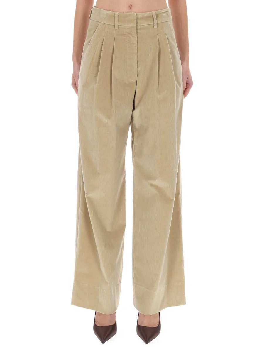 BEIGE COTTON BLEND TROUSERS sold by Lord & Taylor