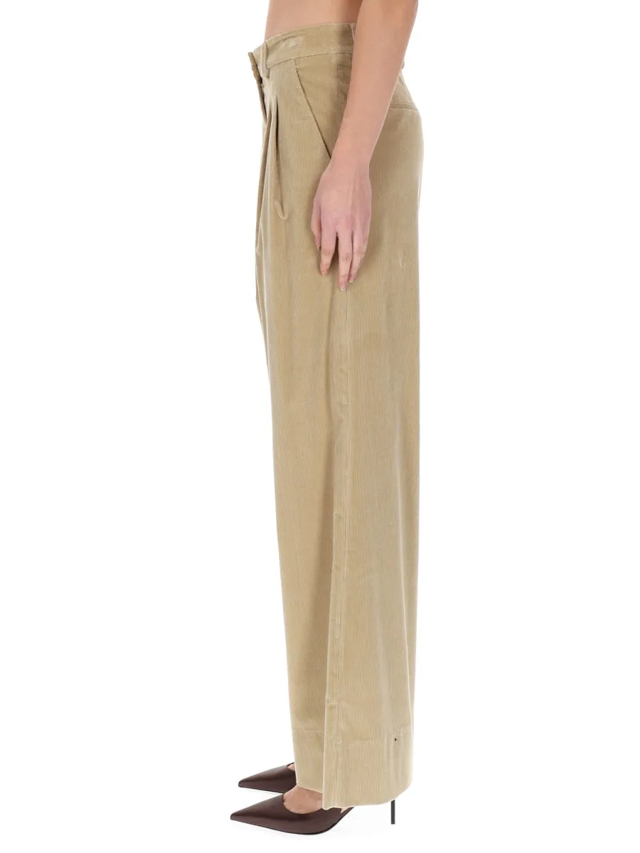 BEIGE COTTON BLEND TROUSERS sold by Lord & Taylor product image thumbnail 2
