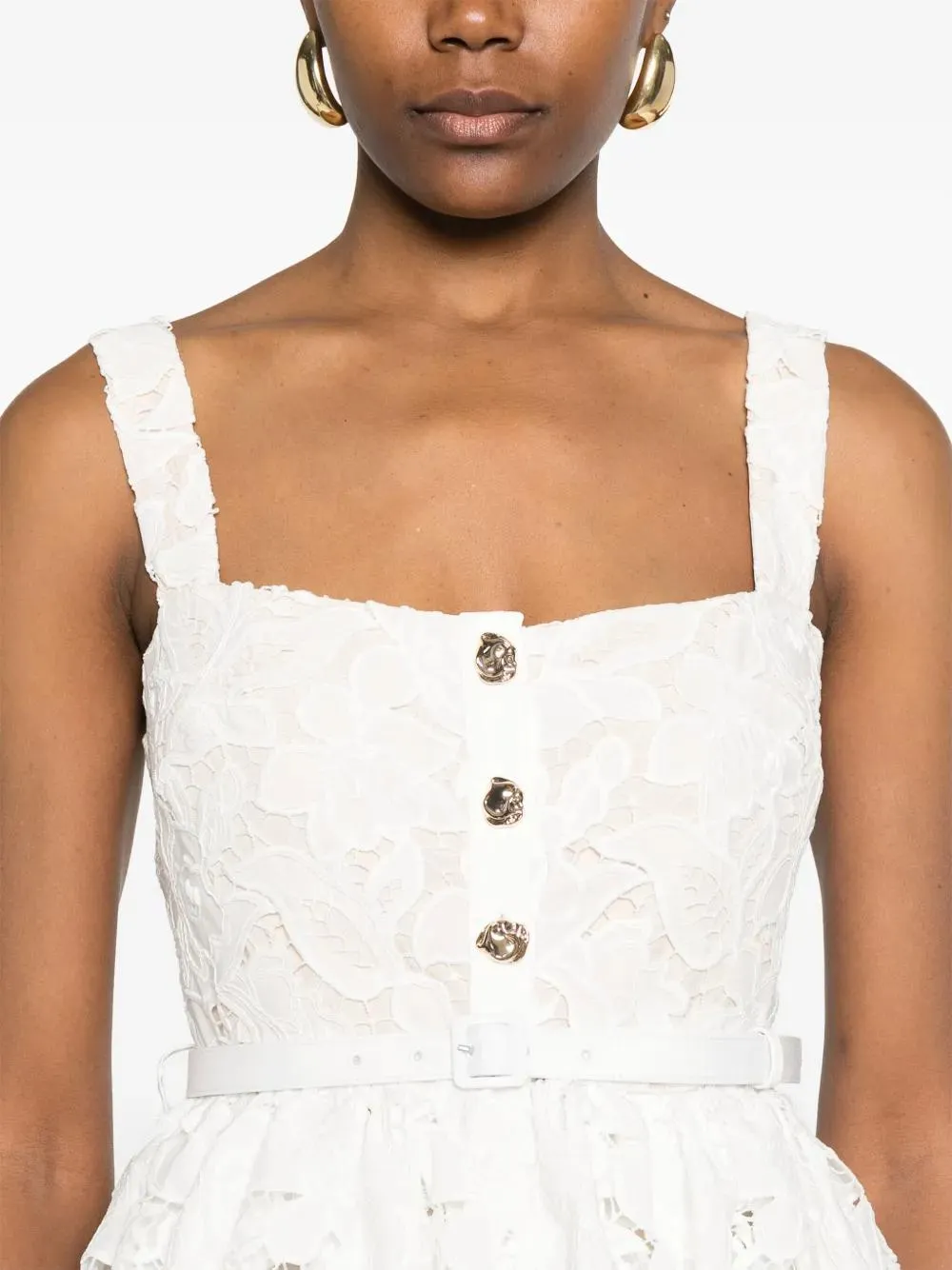 LACE RUFFLE MINI DRESS sold by Lord & Taylor product image thumbnail 5