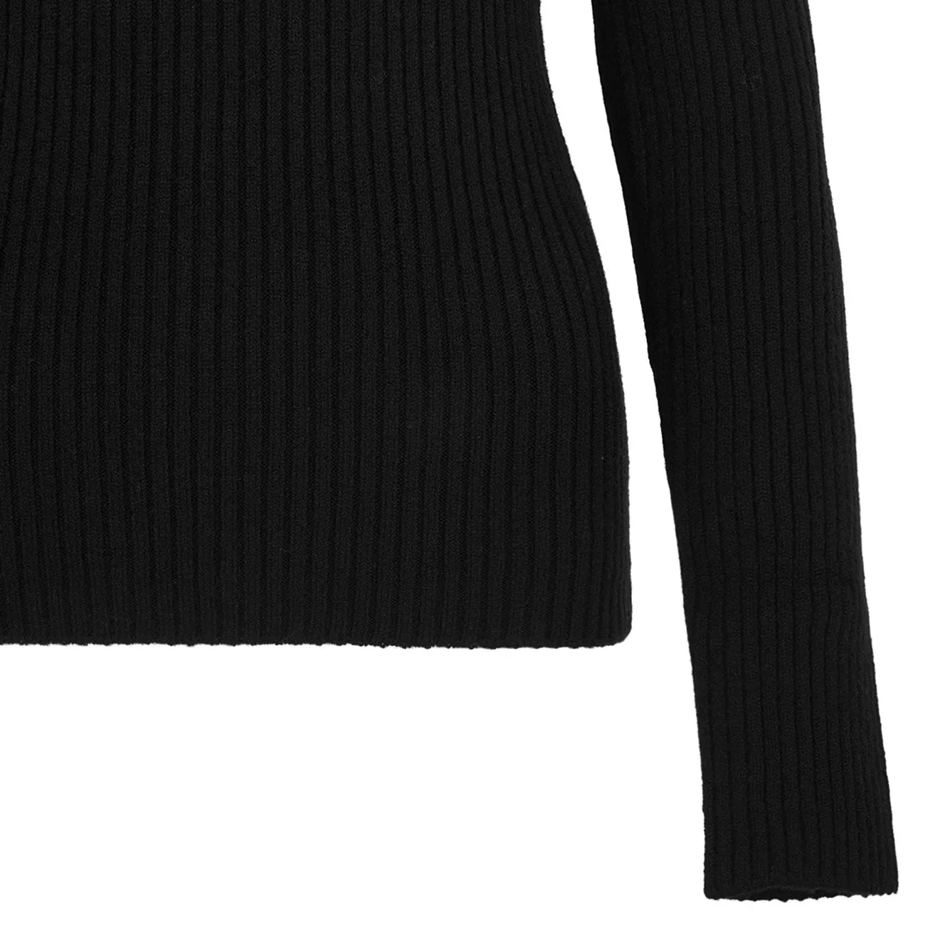 BLACK WOOL-CASHMERE SWEATER sold by Lord & Taylor product image thumbnail 4